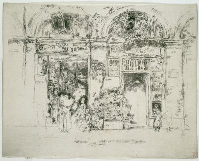 Solrosor, St Germain Market, Paris av James McNeill Whistler