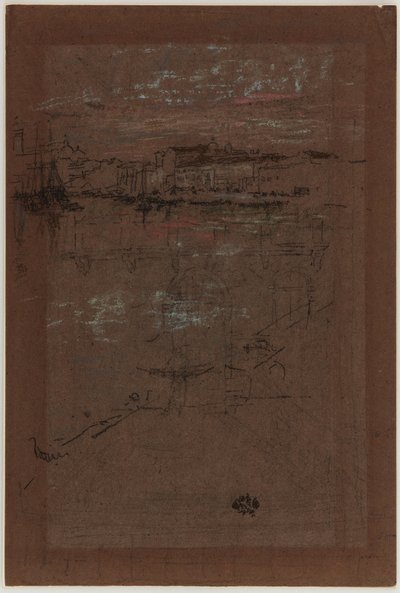 Solnedgång, i rött och brunt av James Abbott McNeill Whistler