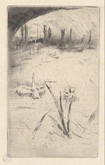 Swan och Iris av James Abbott McNeill Whistler