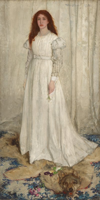 Symfoni i vitt, nr 1: The White Girl av James Abbott McNeill Whistler