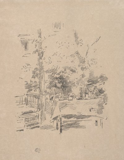 Tête-à-tête i trädgården av James McNeill Whistler