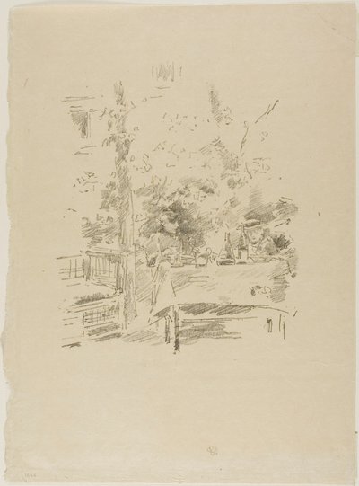 Tête-à-tête i trädgården av James McNeill Whistler
