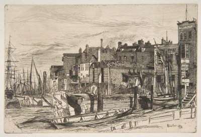 Themsens polis, Wapping Wharf av James McNeill Whistler