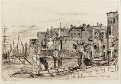 Thames polis av James Abbott McNeill Whistler