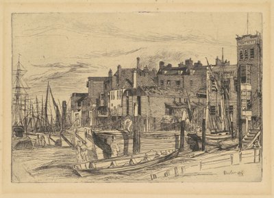 Thames polis av James Abbott McNeill Whistler