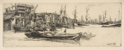Magasin vid Themsen av James McNeill Whistler