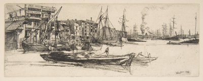 Magasin vid Themsen av James McNeill Whistler
