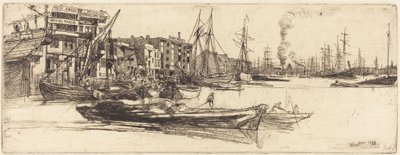 Magasin vid Themsen av James McNeill Whistler