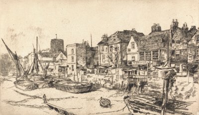 Adam och Eva Tavern, Old Chelsea av James Abbott McNeill Whistler
