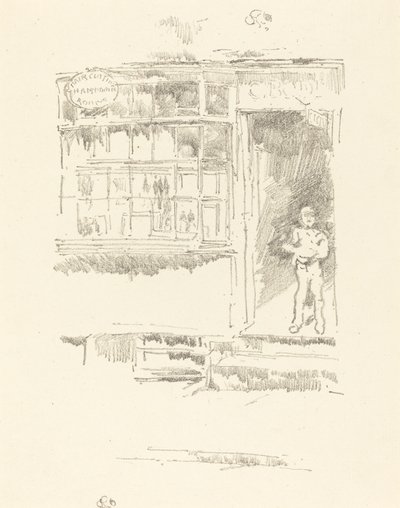Frisörsalongen i Mews av James Abbott McNeill Whistler