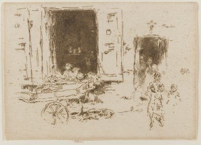 The Barrow - Marolles-distriktet, Bryssel av James Abbott McNeill Whistler