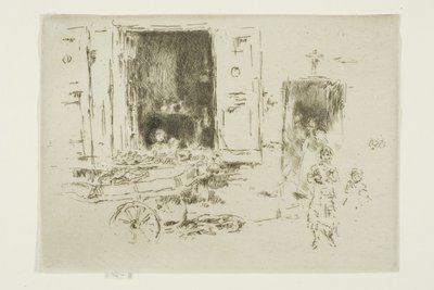 The Barrow - Marolles-distriktet, Bryssel av James Abbott McNeill Whistler