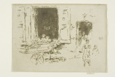 The Barrow - Marolles-distriktet, Bryssel av James Abbott McNeill Whistler