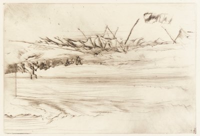 The Beach, Hastings av James Abbott McNeill Whistler