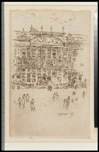 Kyrkan - Bryssel (tillbedjan) av James Abbott McNeill Whistler