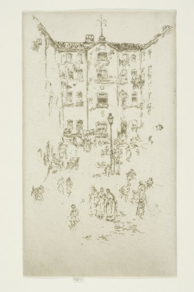 Gården, Bryssel av James Abbott McNeill Whistler
