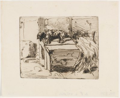 Hunden på kenneln av James Abbott McNeill Whistler