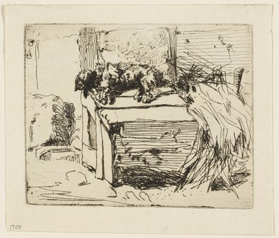 Hunden på kenneln av James Abbott McNeill Whistler