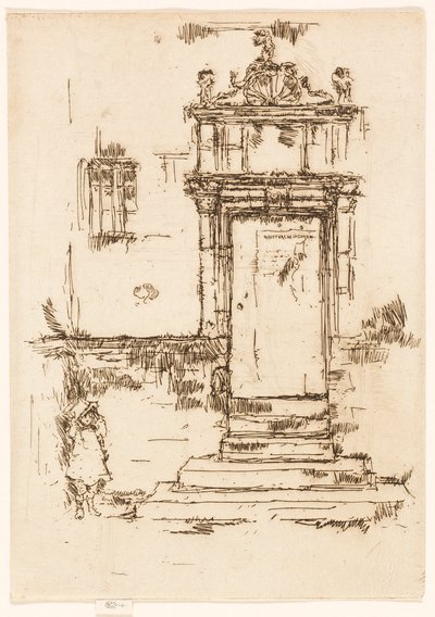 Dörren till kapellet, Montrésor av James McNeill Whistler