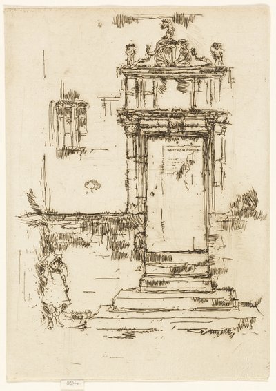 Dörren till kapellet, Montrésor av James Abbott McNeill Whistler