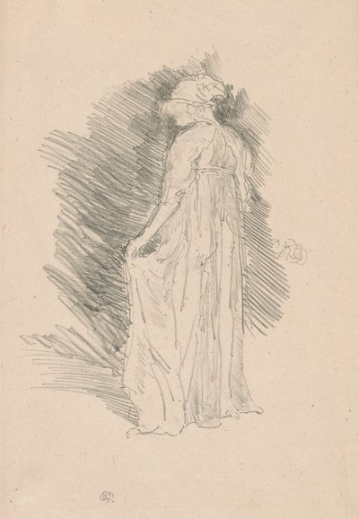 Den draperade figuren, bakifrån av James Abbott McNeill Whistler