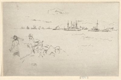 The Fleet: Monitors, från Jubilee Set av James Abbott McNeill Whistler