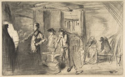 Smedjan, ur "En serie om sexton etsningar med scener från Themsen och andra motiv" av James McNeill Whistler