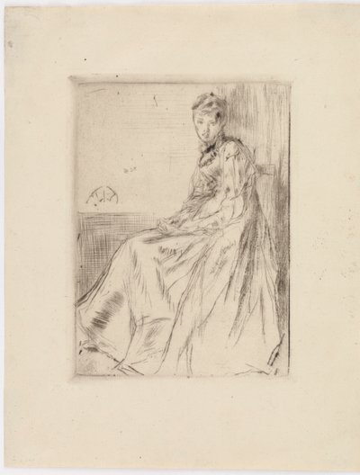 Brevet (Maud, sittande) av James Abbott McNeill Whistler