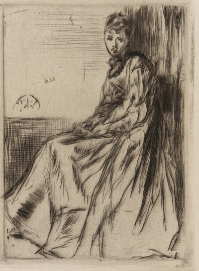 Brevet (Maud, sittande) av James Abbott McNeill Whistler
