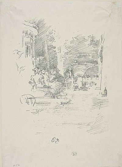 Lilla Café au Bois av James Abbott McNeill Whistler
