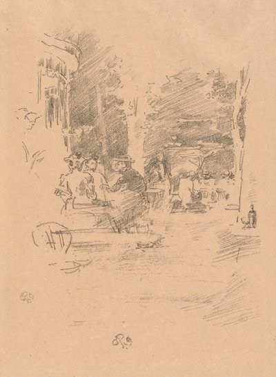 Lilla Café au Bois av James Abbott McNeill Whistler