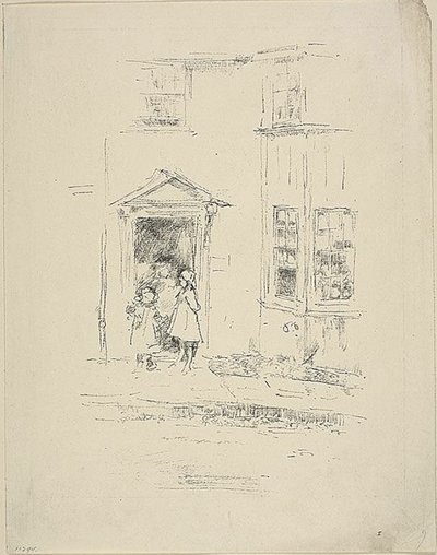 Den lilla dörröppningen, Lyme Regis av James Abbott McNeill Whistler