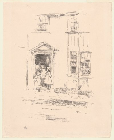 Den lilla dörröppningen, Lyme Regis av James Abbott McNeill Whistler