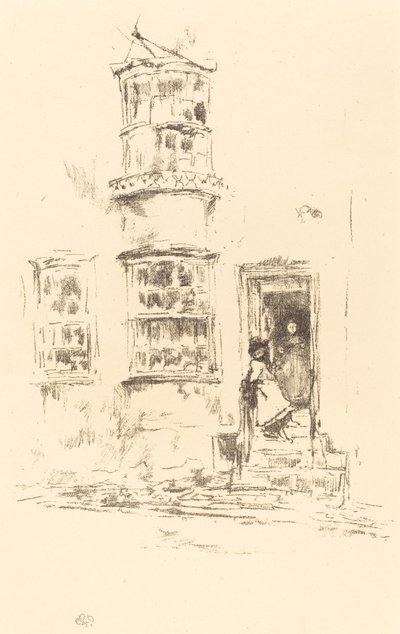 De små stegen, Lyme Regis av James Abbott McNeill Whistler