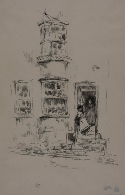 De små stegen, Lyme Regis av James Abbott McNeill Whistler
