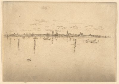 The Little Venice, från den första Venedig-uppsättningen (Venice, A Series of Tolv Etchings) av James Abbott McNeill Whistler