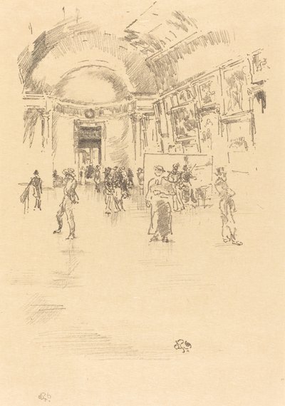 The Long Gallery, Louvren av James Abbott McNeill Whistler