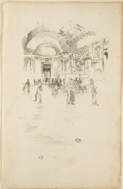 The Long Gallery, Louvren av James Abbott McNeill Whistler