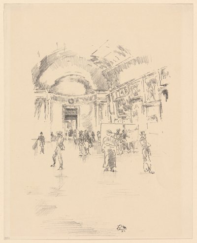 The Long Gallery, Louvren av James Abbott McNeill Whistler