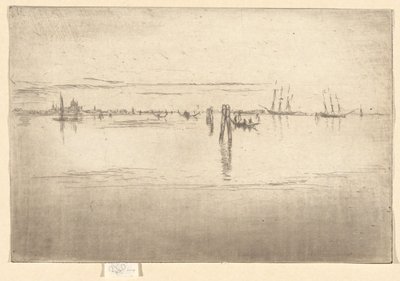 The Long Lagoon, från den andra Venedig-uppsättningen (en uppsättning av tjugosex etsningar) av James Abbott McNeill Whistler