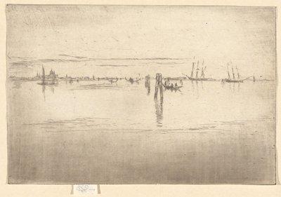 ”Den långa lagunen”, ur den andra Venedig-serien (en serie med tjugosex etsningar) av James McNeill Whistler