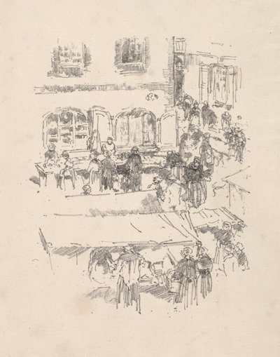 Marknadsplatsen, Vitre av James McNeill Whistler