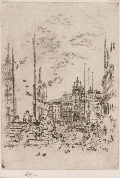 Piazzetta av James Abbott McNeill Whistler