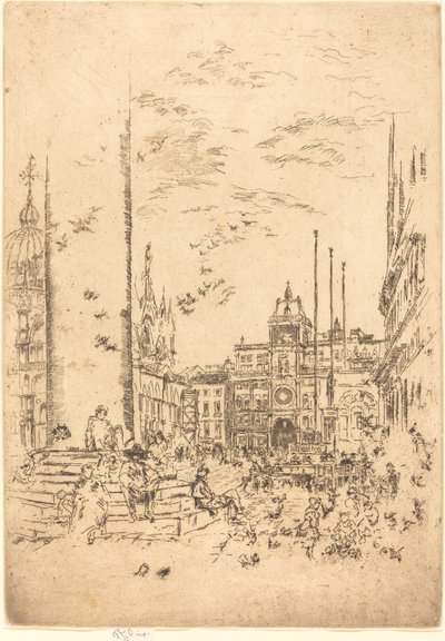 Piazzetta av James Abbott McNeill Whistler