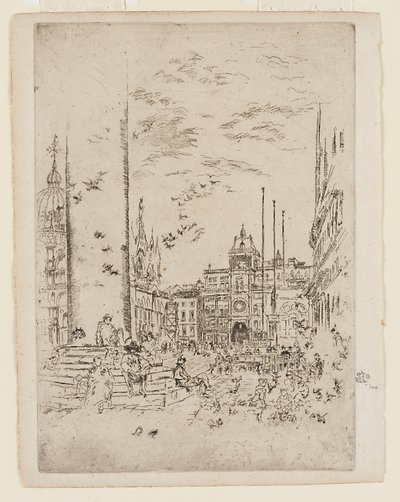 Piazzetta av James Abbott McNeill Whistler