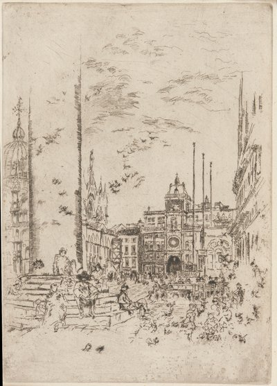 Piazzetta av James Abbott McNeill Whistler