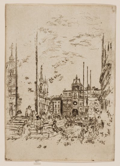 Piazzetta av James Abbott McNeill Whistler