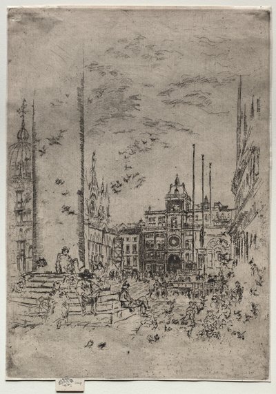 La Piazzetta av James McNeill Whistler