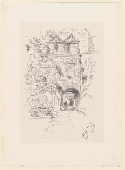 Prästens hus, Rouen av James McNeill Whistler