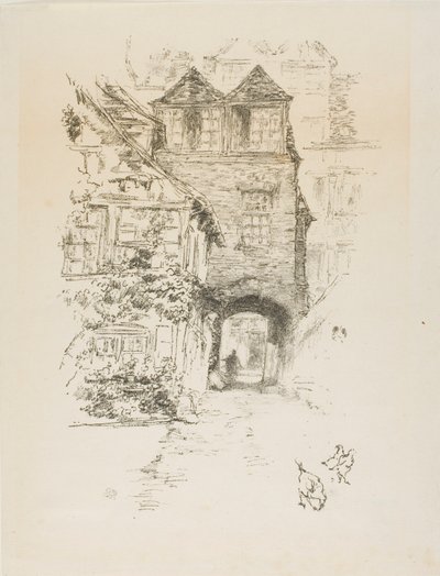 Prästens hus, Rouen av James McNeill Whistler